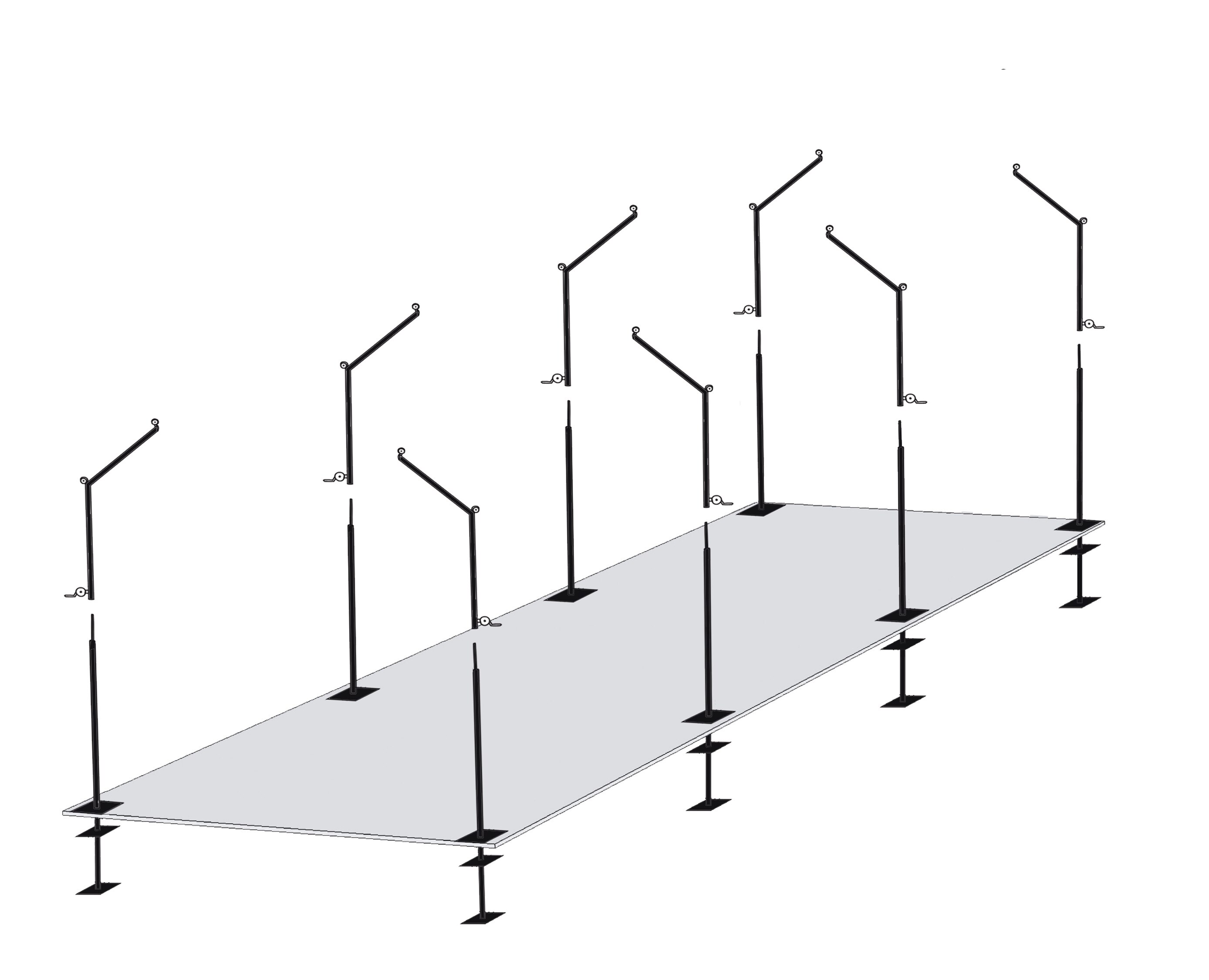 55' Batting Cage Frame Kit